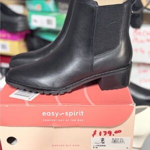 New Easy Spirit Black Women's Ankle Boots Fedra Size 8 Booties